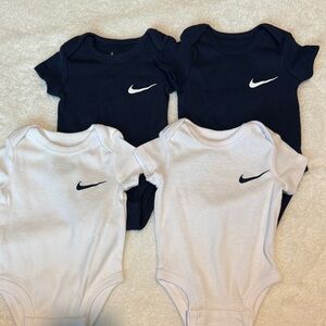 Nike Infant Bodysuit Set - Navy and White